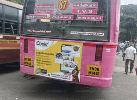 Bus back advertising in trichy