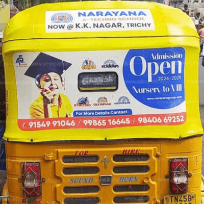 Auto Rickshaw Advertising in Trichy